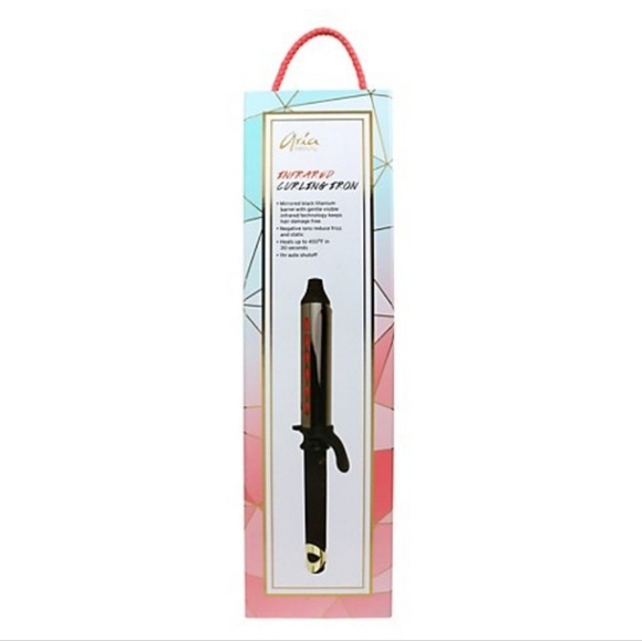 NIB Aria Beauty Pastel Geometric Collection 1.25" Curling Iron - Picture 3 of 3